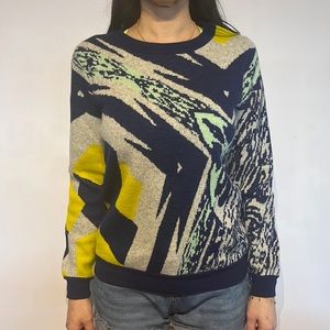 J.Crew Funky Print Sweater